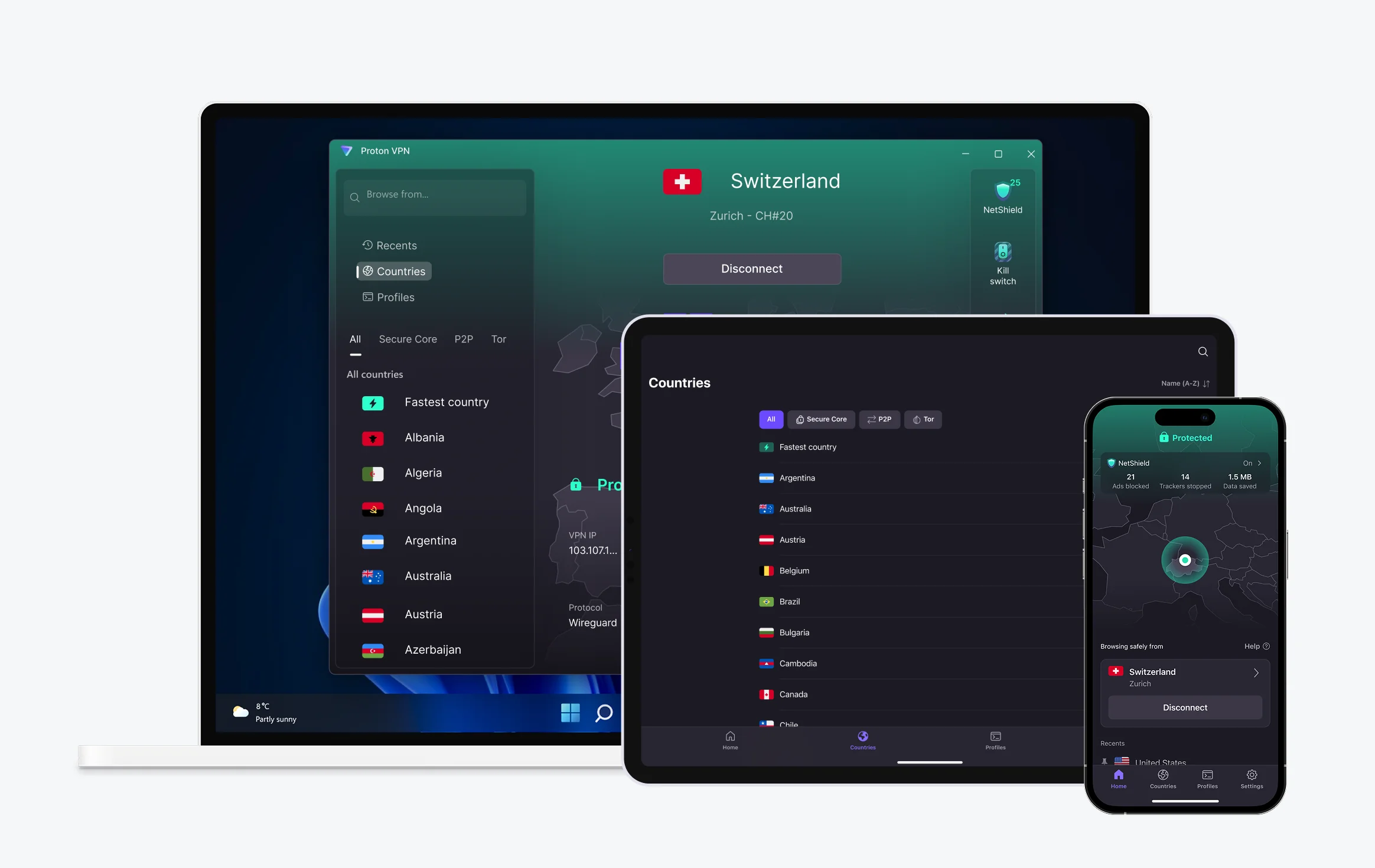 ProtonVPN tous les appareils